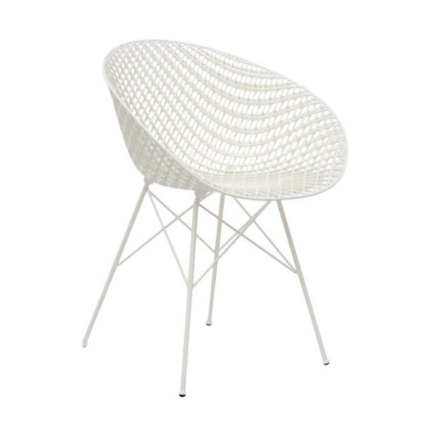 Kartell Smatrik Outdoor Chair - Set of 2 - Color: White - 5836/03