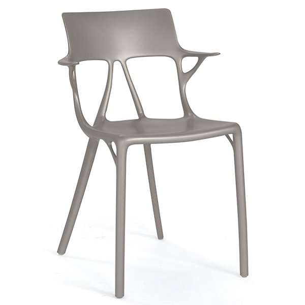 Kartell A.I. Side Chair - Set of 2 - Color: Grey - 5886/GR
