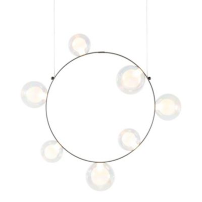 Moooi Hubble Bubble 7 LED Chandelier - Color: Silver - 8718282351292 | 8718