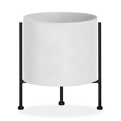 Monstruosus Model One Planter with Stand - Color: White - 100130912 | 10018