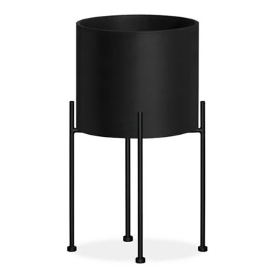 Monstruosus Model One Planter with Stand - Color: Black - 100130917 | 10018