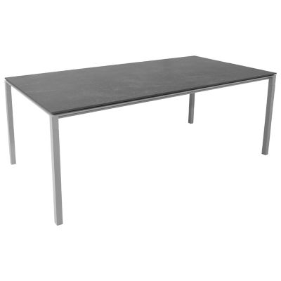 Cane-line Drop Outdoor Dining Table - Color: Black - P200X100COB | 50406AI