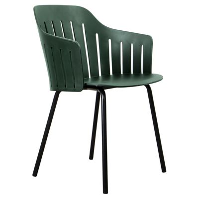 Cane-line Choice Indoor Dining Chair, Steel Legs - Color: Green - 74501SS |