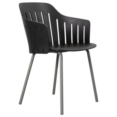Cane-line Choice Indoor Dining Chair, Steel Legs in Black