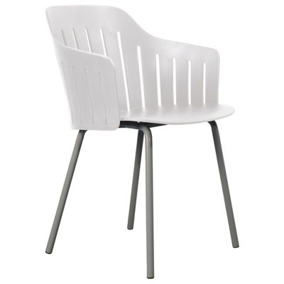 Cane-line Choice Indoor Dining Chair, Steel Legs - Color: White - 74501ST |