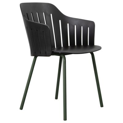 Cane-line Choice Indoor Dining Chair, Steel Legs - Color: Black - 74501SDUG