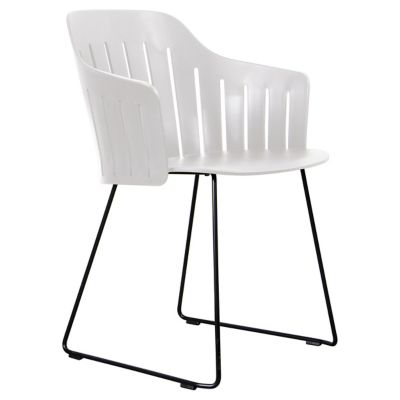 Cane-line Choice Indoor Chair, Sled Base - Color: White - 54500PPW | 74502S