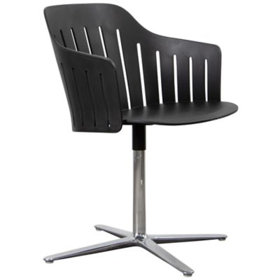 Cane-line Choice Indoor Chair, Swivel Base - Color: Black - 54500PPS | 7450