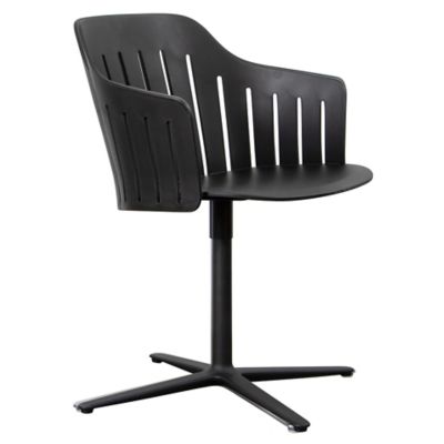 Cane-line Choice Indoor Chair, Swivel Base - Color: Black - 54500PPS | 7450