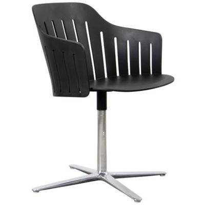 Cane-line Choice Indoor Chair, Swivel Base - Color: Black - 54500PPS | 7450
