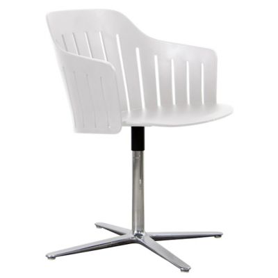 Cane-line Choice Indoor Chair, Swivel Base - Color: White - 54500PPW | 7450