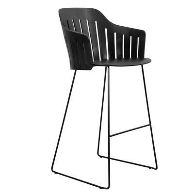 Cane-line Choice Indoor Bar Chair with Sled Base - Color: Black - 54500PPS 