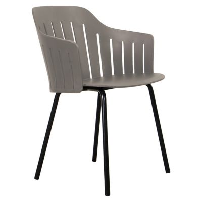 Cane-line Choice Outdoor Chair, Steel Base - Color: Grey - 54500PPT | 54504