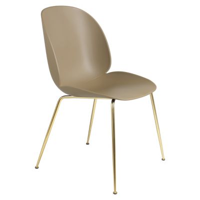 G2405245 GUBI Beetle Dining Chair - Conic Base - Color: Bro sku G2405245