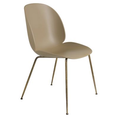 G2405259 GUBI Beetle Dining Chair - Conic Base - Color: Bro sku G2405259