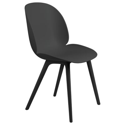 GUBI Beetle Dining Chair - Plastic Base - Color: Black - 10005206 | 1006869