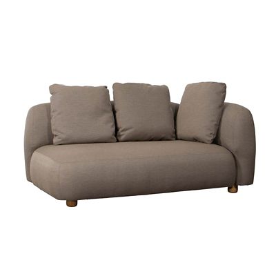 Cane-line Cafe Right Corner Sofa, Set of 2 - Color: Grey - 55402AITT