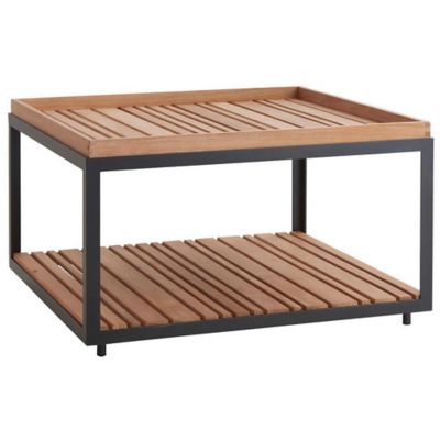 Cane-line Level Outdoor Square Coffee Table - Color: Brown - 5008AL | P5008