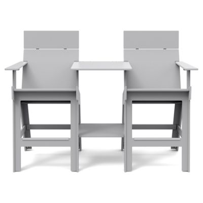 Loll Designs Lollygagger Hi-rise Chair Set with Square Bridge - Color: Grey