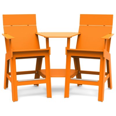 Loll Designs Lollygagger Hi-rise Chair Set with Round Bridge - Color: Orang