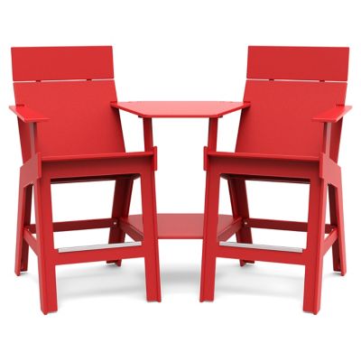 Loll Designs Lollygagger Hi-rise Chair Set with Round Bridge - Color: Red -