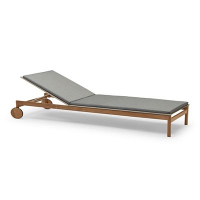 Fritz Hansen (Lightyears) Pelagus Outdoor Sunbed with Cushion - Color: Grey