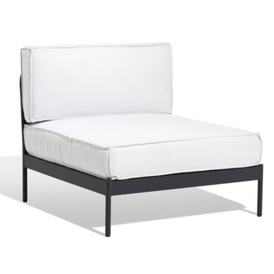 Skargaarden Lido Outdoor Mid Section Sofa - Color: White - LIDM-DG | LIDMC-