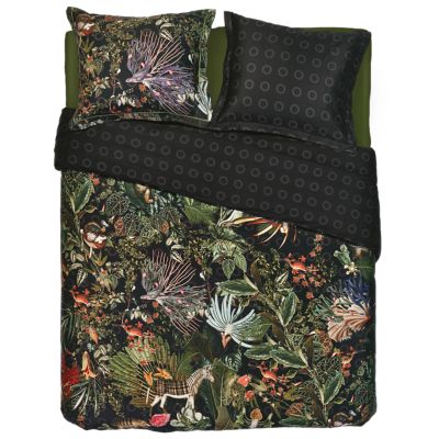 Moooi Menagerie of Extinct Animals Raven Queen Bedding Kit - Color: Black -