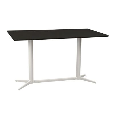 Cane-line Drop Outdoor Cafe Rectangular Table - Color: White - P130X75AL | 