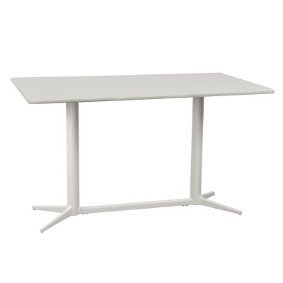 Cane-line Drop Outdoor Cafe Rectangular Table - Color: White - P130X75ASA |