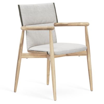 Carl Hansen E008 Embrace Outdoor Dining Chair, Set of 2 with Cushion - Colo