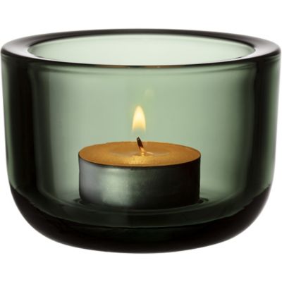 Iittala Valkea Tealight Candleholder, Set of 2 - Color: Green - 1070561 | 1