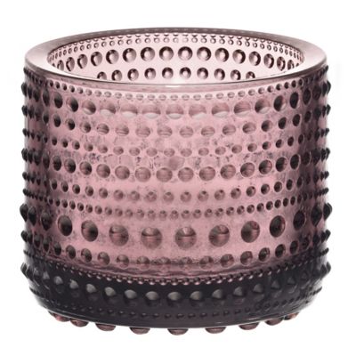 Iittala Kastehelmi Tealight Candleholder, Set of 2 - Color: Pink - 1070205 