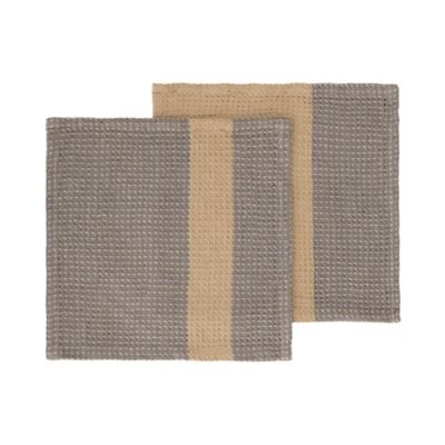 Blomus GANO Waffle Dish Cloth, Set of 4 - Color: Brown - 64447 | 64447