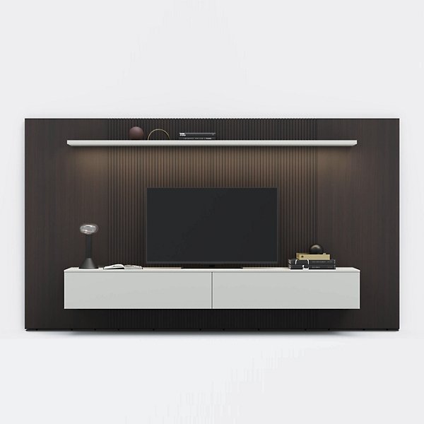 People TV Wall Unit - Color: Brown - Pianca 130-10000-0145-00