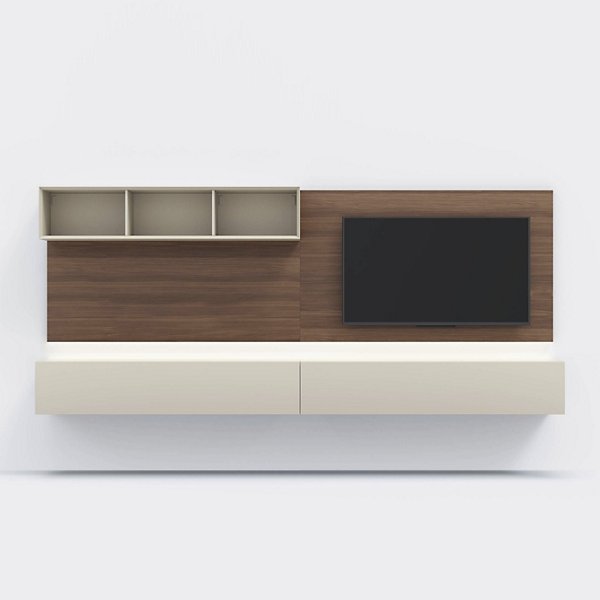 People TV Wall Unit - Color: Brown - Pianca 130-10000-0147-00