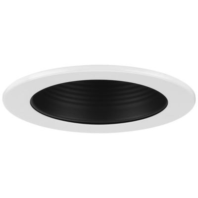 Huxe Teagan 4 Recessed Step Baffle Trim - Color: Black - Size: 1 lig