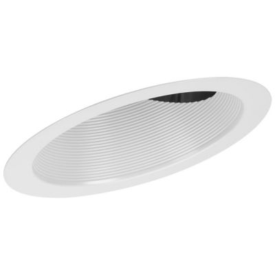 Huxe Teagan 6 Recessed Sloped Ceiling Step Baffle Trim - Color: Whit