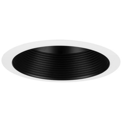 Huxe Teagan 6 Recessed Step Baffle Trim - Color: Black - Size: 1 lig