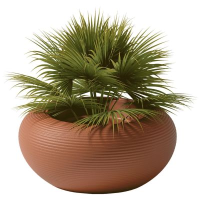 QBO2548013 Qeeboo Nami Outdoor Planter - Color: Brown - 65003 sku QBO2548013