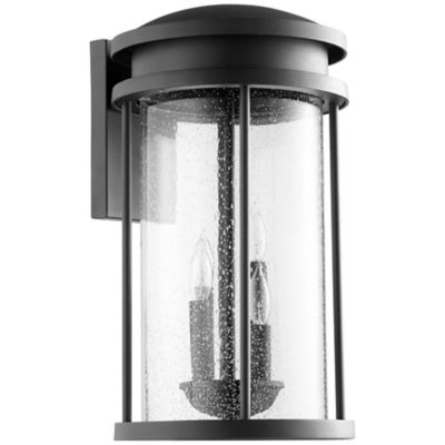Quorum International Hadley Outdoor Wall Sconce - Color: Black - Size: Larg