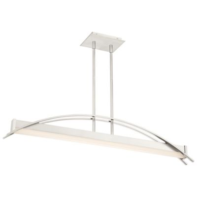 Quoizel Sabre LED Linear Chandelier Light in Silver