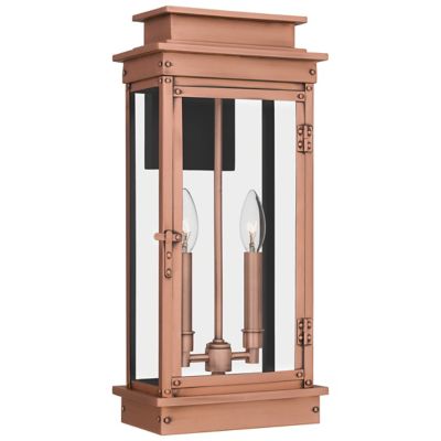 Quoizel Noelle Outdoor Wall Sconce in Copper, Size: Medium