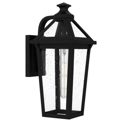 Quoizel Boulevard Outdoor Wall Sconce in Black, Size: Medium