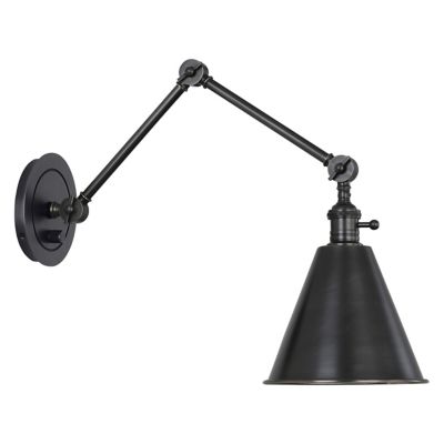 Robert Abbey Alloy Wall Sconce - Color: Black - Size: 1 light - Z2418