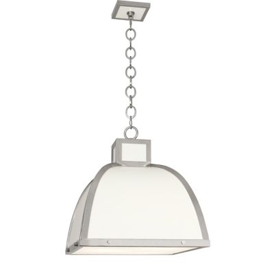 Robert Abbey Ranger Pendant Light - Color: White - Size: 3 light - 1447