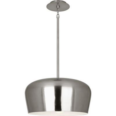 Robert Abbey Bumper Pendant Light - Color: Silver - Size: 1 light - D610