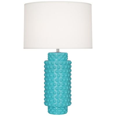 Robert Abbey Dolly Table Lamp - Color: Turquoise - Size: 1 light - EB800