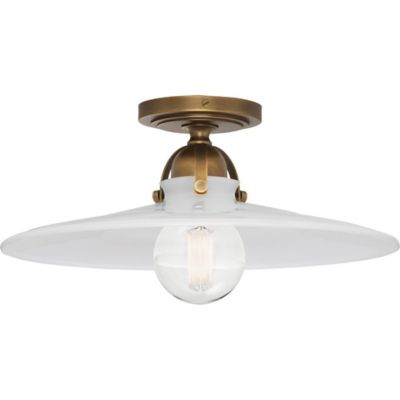 Robert Abbey Arial Flushmount Light - Color: Brass - Size: 1 light - 614