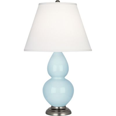 Robert Abbey Double Gourd Accent Table Lamp in Blue